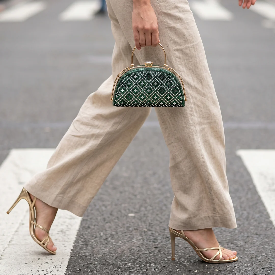 Arabella Crystal Frame Clutch - Image 13