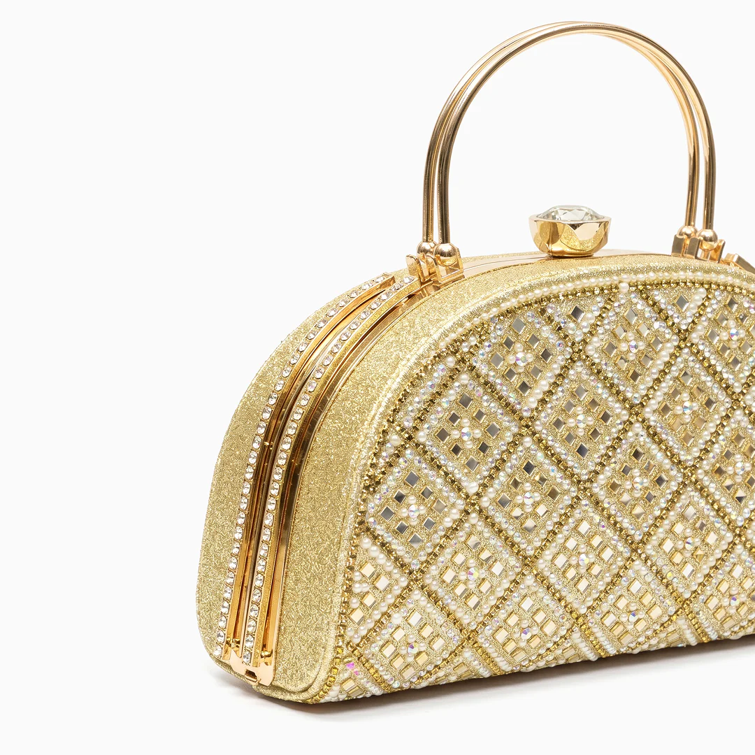 Arabella Crystal Frame Clutch - Image 7