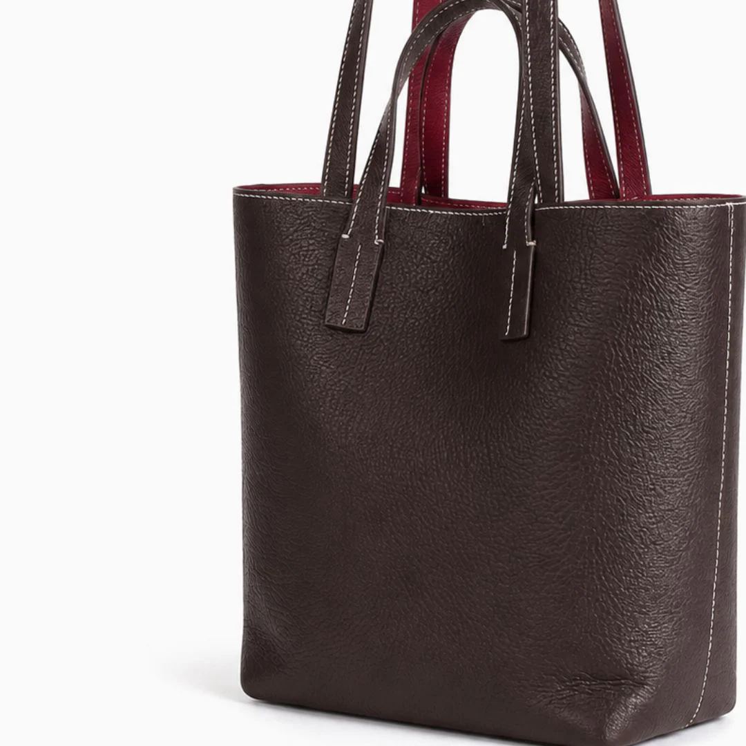 Audrey Contrast Bucket Tote - Image 12