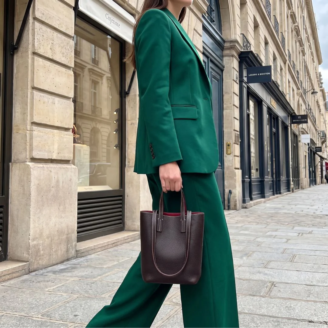 Audrey Contrast Bucket Tote - Image 13