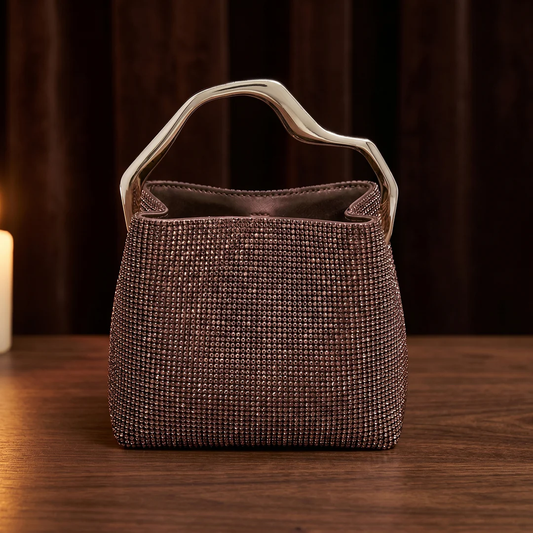 Celeste Crystal Bucket Bag - Image 10