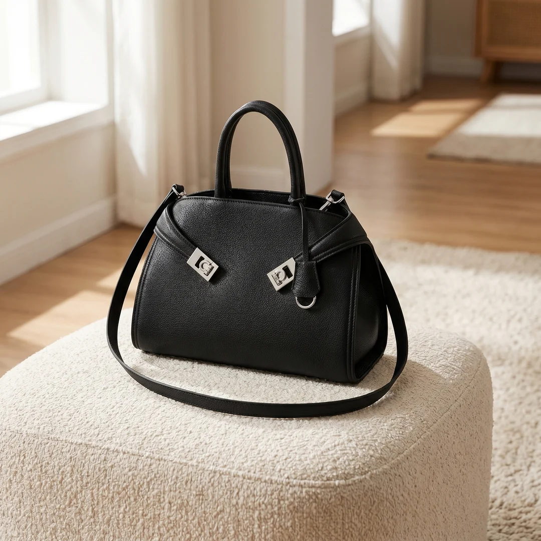 Clarisse Structured Top-Handle Bag - Image 4