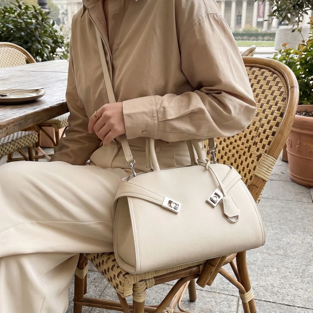 Clarisse Structured Top-Handle Bag - Image 8