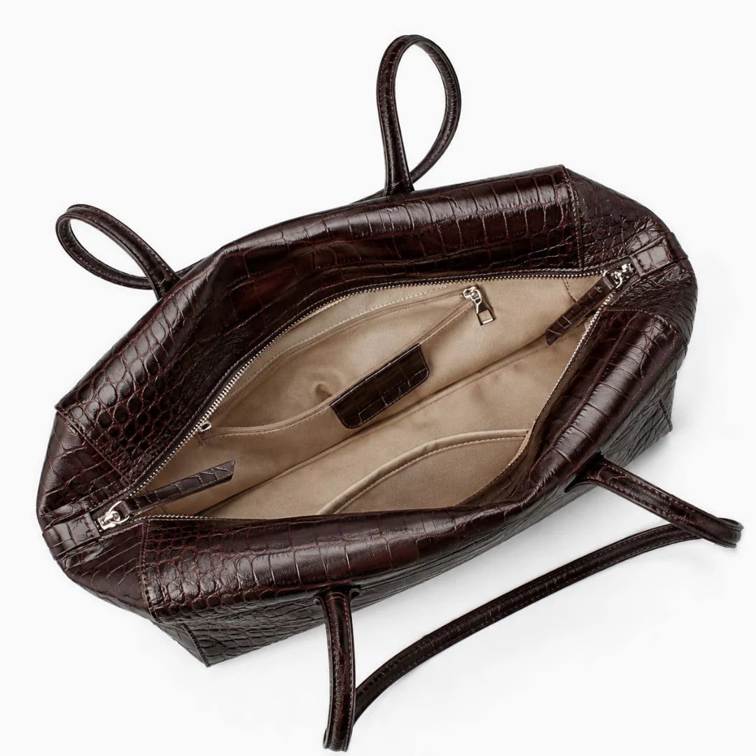 Constance Croc-Embossed Tote - Image 10