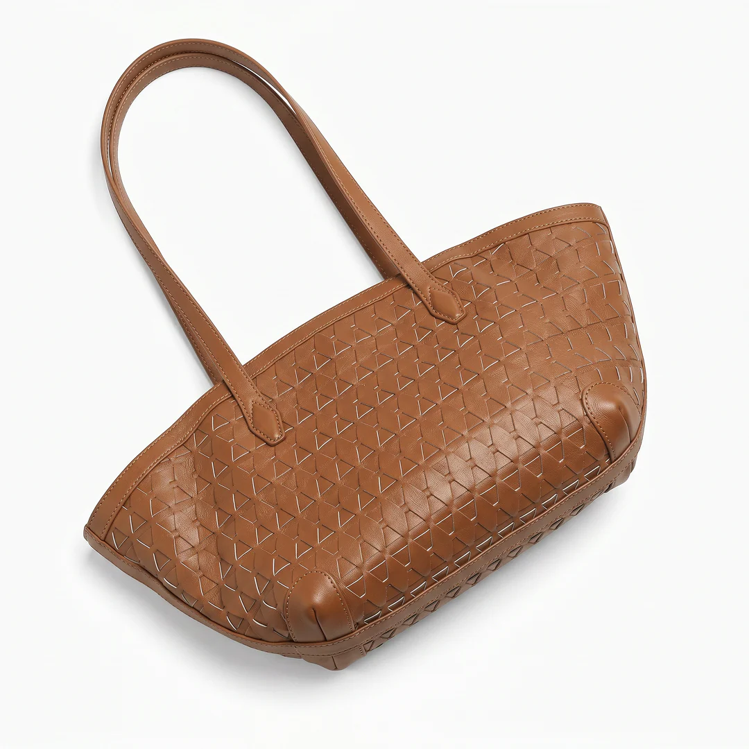 Fiona Woven Leather Tote - Image 10