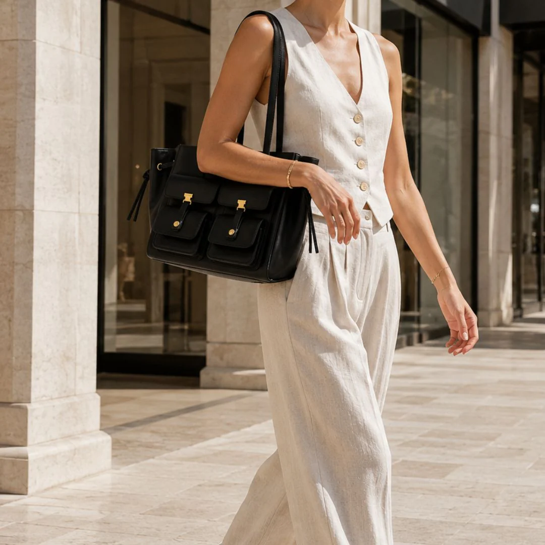 Harlow Double Pocket Tote - Image 3