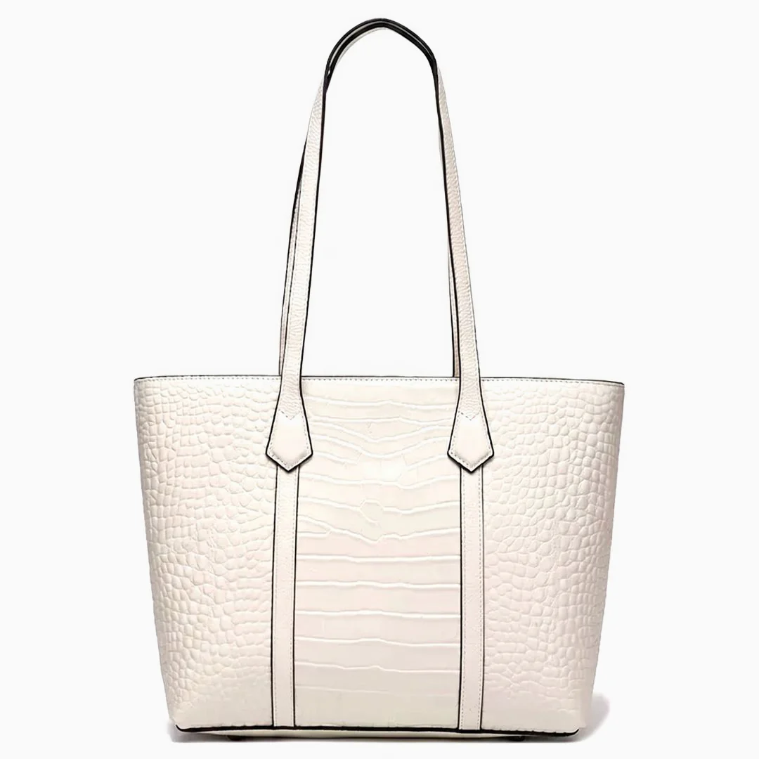 Isadora Croc-Embossed Tote