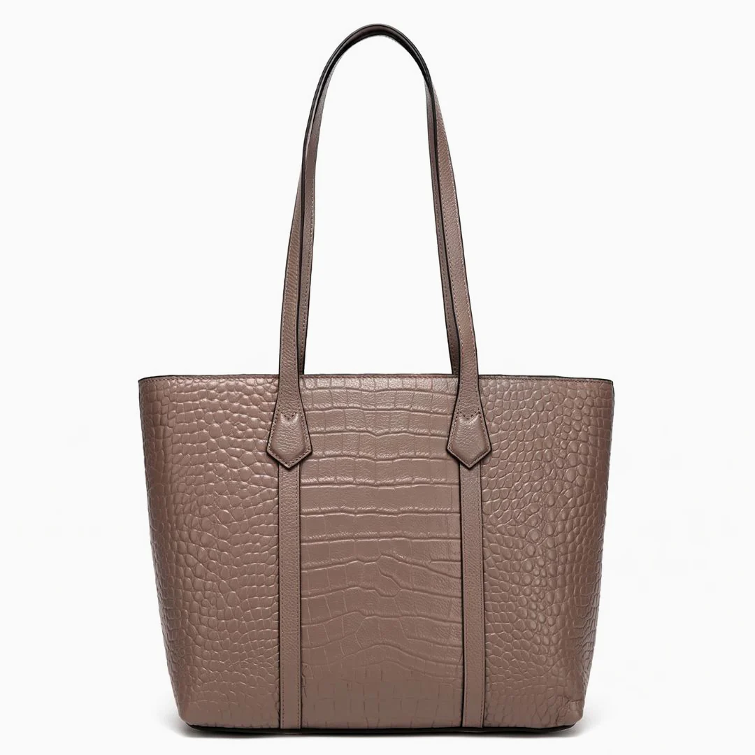 Isadora Croc-Embossed Tote - Image 11