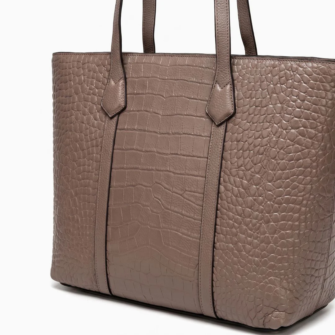 Isadora Croc-Embossed Tote - Image 12