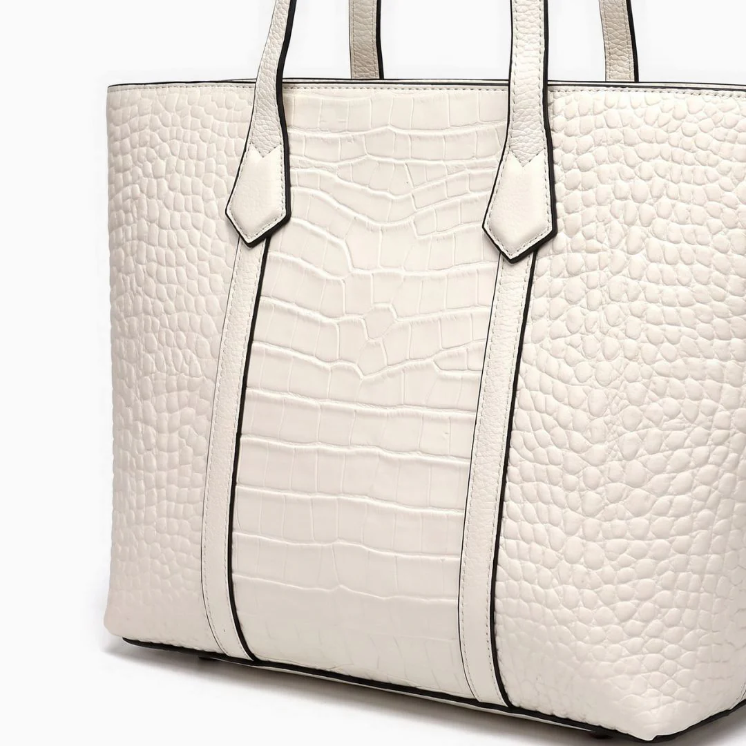 Isadora Croc-Embossed Tote - Image 2
