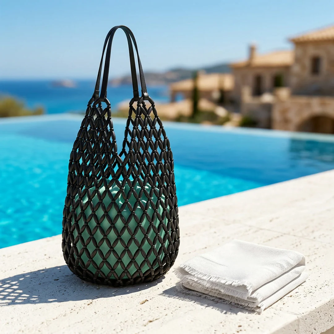 Paloma Beaded Net Shoulder Bag - Image 10
