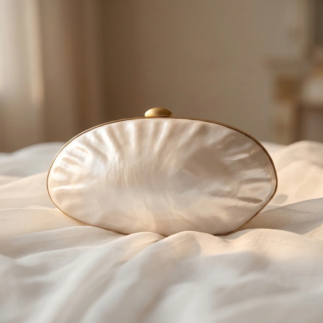 Pearl Oval Minaudière - Image 14