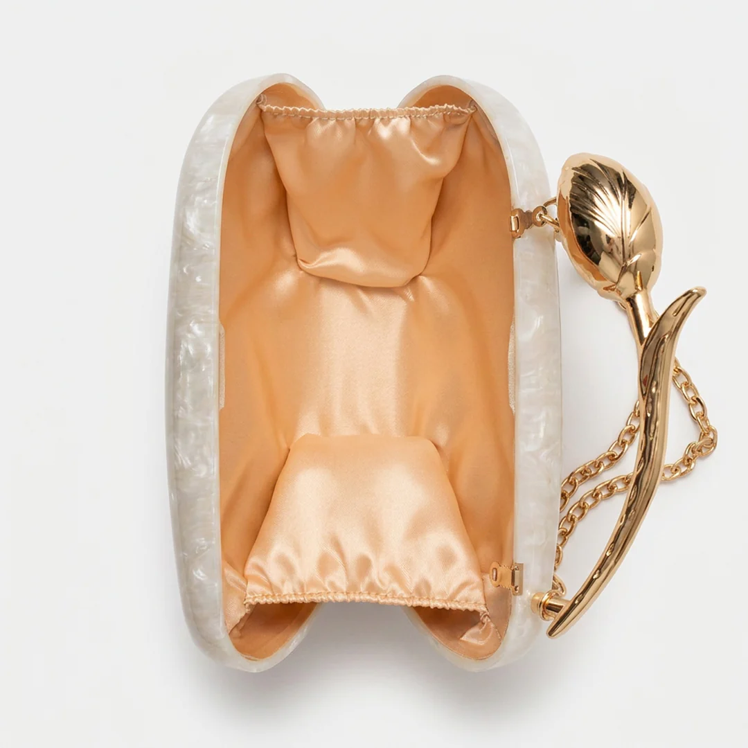 Rosa Acrylic Clutch Bag - Image 6