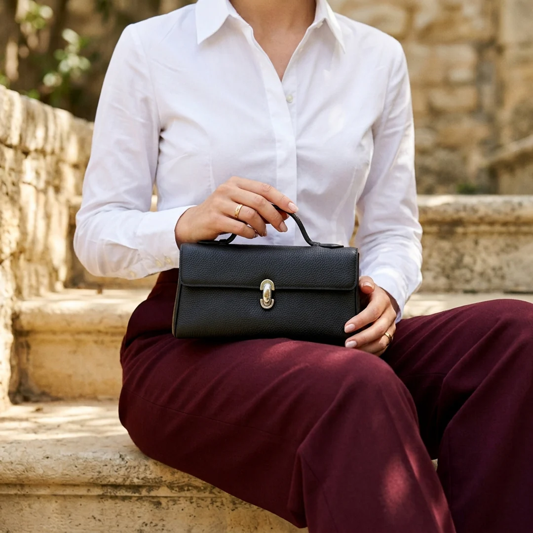 Sylvie Flap Top-Handle Bag - Image 3