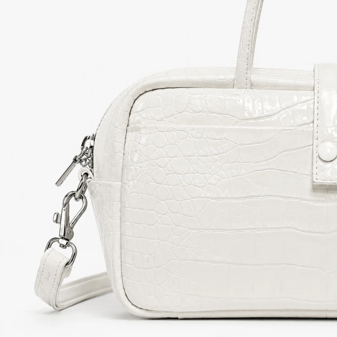 Valentina Croc Boston Bag - Image 2